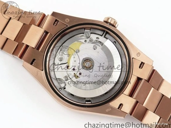 MiroTime 0321 ZipUp Day Date 36 RG TWSF Best Edition Blue Roman Diamonds Dial Diamonds Bezel on RG Bracelet A 1607